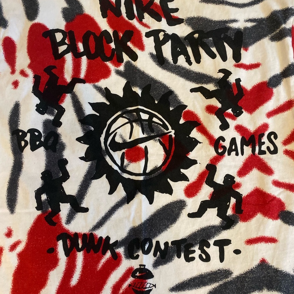 Nike “Block Party” TYE Dye tee Size Medium